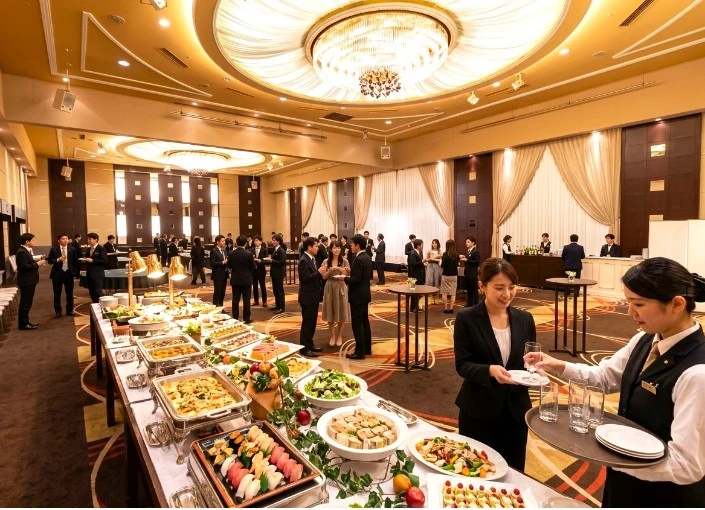 株式会社マリコットサービス 洋食宴会では最大400人ブッフェの提供!
あなたの経験がきっと活かせます!